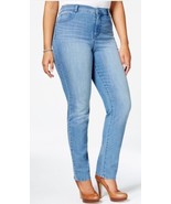 STYLE &amp; CO Denim Jeans Womens Plus 22W Blue Tummy Control Slim Leg Origi... - £22.70 GBP