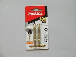 Makita B-28276 2psc Impact GOLD Torsion Bit PZ1 50mm Screwdriver - £16.17 GBP