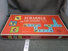 Scrabble for Juniors  1964 Vintage Board Game Selchow &amp; Righter COMPLETE... - £7.09 GBP