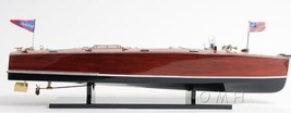 Model Motorboat Like Chris Craft Triple Cockpit Painted OM-11 - £1,014.38 GBP