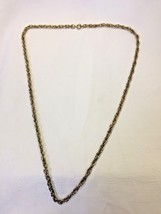 Vintage Fashion Jewelry, Triple Link Gold Tone Chain, 23&quot; NK17 - £5.39 GBP