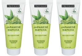 Exotic Blends Detoxifying Japanese Matcha Cream Mask (Set of 3 Pack) - £21.76 GBP