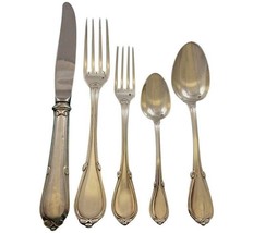 Fontenelle by Odiot France Sterling Silver Flatware Set Service 51 Pieces Dinner - £6,332.78 GBP