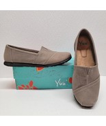 YUU Celista Womens Gray Twill Casual Size 9 M Slip On Shoes - $26.63