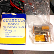 RELAY Guardian IR-500-G6 6V DPDT 10 AMP NOS - £8.51 GBP