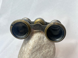 Antique Chevalier Paris Opera Glasses Binoculars France Black Ribbed Look - £31.54 GBP