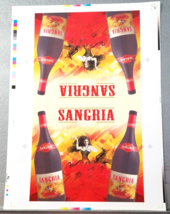 Claudio Sangria Bottle Preproduction Advertising Art Work Dancing Woman ... - $18.95