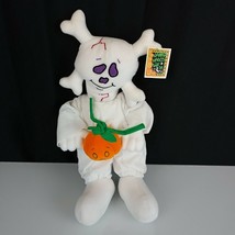 Toy Works Stuffed Plush Skull Skeleton Ghost Trick or Treater Pumpkin Ha... - £38.71 GBP