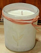100% Soy Wax~ Homemade~ Vanilla Fragrance ~ 4oz Frosted Jar - £9.50 GBP