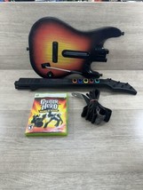 Xbox 360 Guitar Hero World Tour Sunburst Wireless Guitar Bundle w/ Game Tested - £102.74 GBP