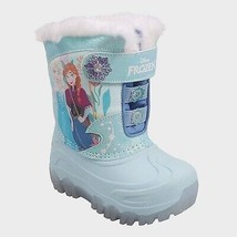 Toddler Girls&#39; Frozen Winter Boots - Blue 9T - £17.29 GBP