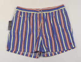 Ralph Lauren Striped Swim Trunks Board Shorts with Brief Liner Men's NWT - £103.58 GBP