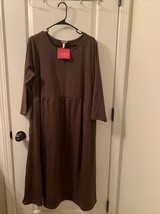 Isabel Maternity Women’s Brown 3/4Sleeve Fit &amp; Flare Dress Choose Your Size - $32.25+