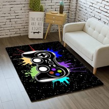 Gamer Area Rugs For Bedroom Boys Cartoon Painting Gamepad Home Carpet, 2&#39;X3&#39;. - £28.74 GBP