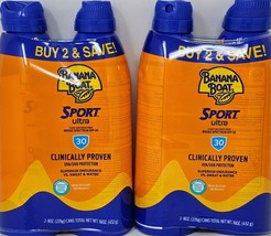 Banana Boat Ultra Sport Clear Sunscreen Spray - SPF 30 - 32 oz (4/8 oz bottles) - £19.08 GBP