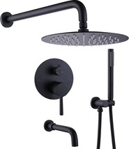 Rbrohant Shower System With Tub Spout And Handheld Matte Black Bathtub, Rb1109 - £277.33 GBP