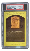 Charlie Gehringer Signé 4x6 Detroit Tigers Hof Plaque Carte PSA / DNA 85... - £68.57 GBP