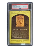 Charlie Gehringer Signé 4x6 Detroit Tigers Hof Plaque Carte PSA / DNA 85... - £69.17 GBP