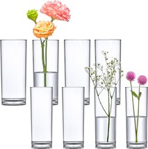 Amazing Abby - Viola Minuto - Acrylic Cylinder Vases (8-Piece Set), Plastic, H - $44.97