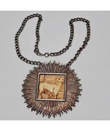 Vintage 70s Luke Razza Chunky Starburst Zodiac Medallion Pendant Aries - $59.35