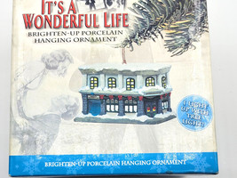 Anderson&#39;s Bank Building Ornament It&#39;s A Wonderful Life Village Enesco 2002 - $36.95