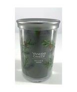 Yankee Candle Balsam &amp; Cedar Jar Glass Candle Green Holiday Christmas 20... - $18.20