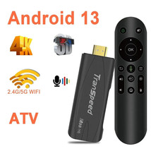 Transpeed TV Stick Android 13 ATV With TV App 4K 3D TV Box - $36.92+