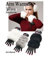 Arm Warmer Faux Fur Cuffs Furry Wrist Toppers Cuffs Soft Warm Winter USA... - $13.64 CAD