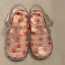 Wonder Nation Toddler Girls Jelly Sandals Clear Scented Shoes Size 7 - $10.98