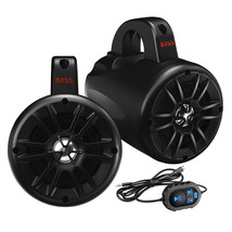 Boss Audio 500W 2-Way Amplified Waterproof Marine ATV Speakers Bluetooth Control - £235.38 GBP