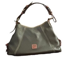 Black Vintage Dooney &amp; Bourke Pebble Grain Leather Shoulder Bag Purse - £29.30 GBP