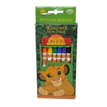 VINTAGE 1990&#39;s GOLDEN DISNEY THE LION KING 8 COUNT COLORFUL FINE LINE MA... - $288.10 MXN