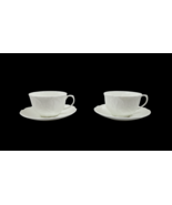 Wedgewood Countryware Bone China Cabbage Leaf Coffee Cup &amp; Saucer Set of 2 - $47.05