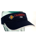 CARIBBEAN Visor Hat Cap-Dark Blue-Polar Graphics-USA-Embroidered Sun Logo - €15,89 EUR