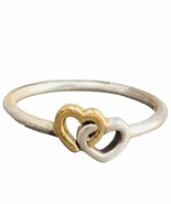 Pandora Heart to Heart Sterling Silver 14K GOLD Ring 190927 - $88.80 CAD