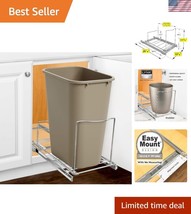 Under Sink Pull Out Trash Can System - Convenient Kitchen Organizer Solu... - $74.99