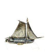 Vintage Sterling Silver Rare Venetian Trabaccolo Sea Boat Ship Miniature... - £214.23 GBP