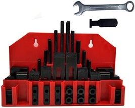 58Pc T-Slot Clamping Kit Set Table Slot 5/8&quot; With Wrench And Slot Cleaner - £75.83 GBP