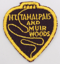 Mt Tamalpais &amp; Muir Woods Railway Train Locomotive Brown &amp; Yellow Patch ... - £6.04 GBP