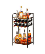 Small Liquor Bottle Holder with 8-Bottle Wine Rack - $154.76