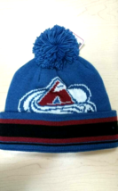 Colorado Avalanche 2-TONE Cuffed Knit B EAN Ie Hat Toque Winter Ski Cap New Nhl - £15.09 GBP
