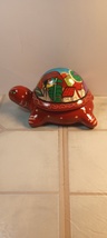 Mexican Art Terracotta Turtle Trinket Box  - $14.99