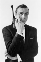 Sean Connery Dr. No James Bond Holding Gun Iconic Pose In Tuxedo 18x24 P... - £19.22 GBP