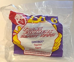 Transformers Beast Wars Dinobot 1996 McDonald&#39;s Happy Meal Toy Sealed #6 - £6.27 GBP