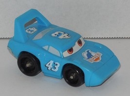 2006 Mattel Disney Pixar Mini Cars Dinoco The King #43 Petty Blue dragster - £7.55 GBP