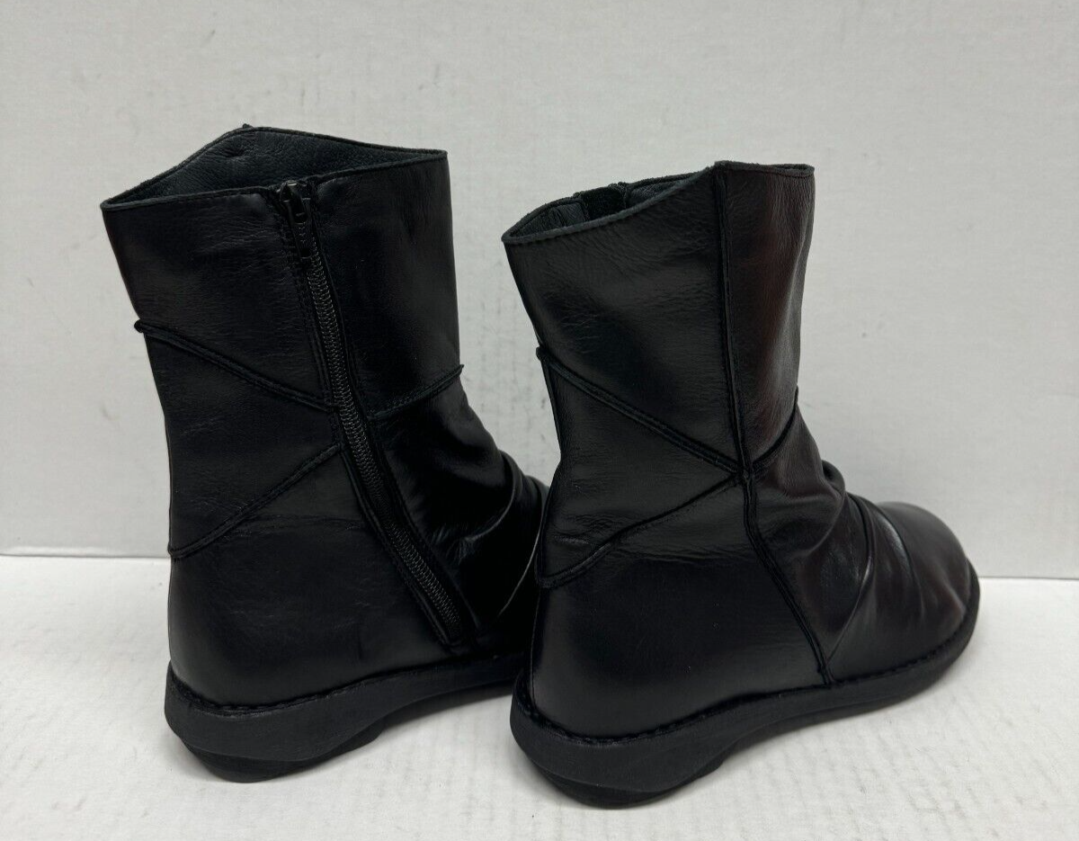MIZ MOOZ SOFT LEATHER SIDE ZIP  BOOTIE BLACK  37EU / 7US  # C-84 Item image 4