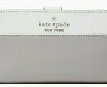 Kate Spade Staci White Gray Medium Compact Bifold Wallet WLR00124 NWT $1... - £58.70 GBP