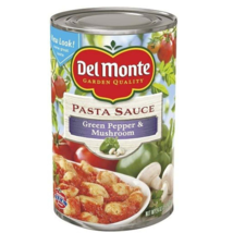 Del monte green pepper and mushrooms pasta sauce  24 ounce cans  case of 6 thumb200