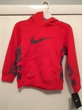 Nwt Nike Boys Size 4 Therma Fit Red Hoodie Retails 44 - £10.31 GBP