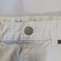 Old Navy RN#54023 Youth Girls Size 14 (26×13) White Mini Denim Frayed Skirt  image 4